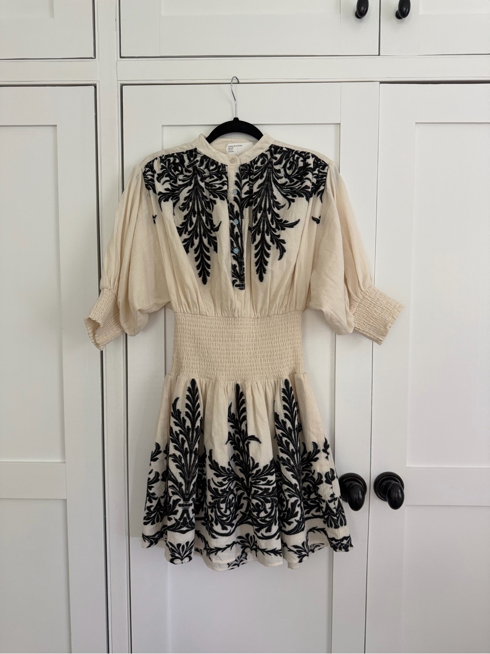 Embroidered Day-to-Night Mini Dress